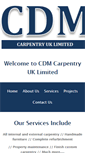 Mobile Screenshot of cdmcarpentry.com